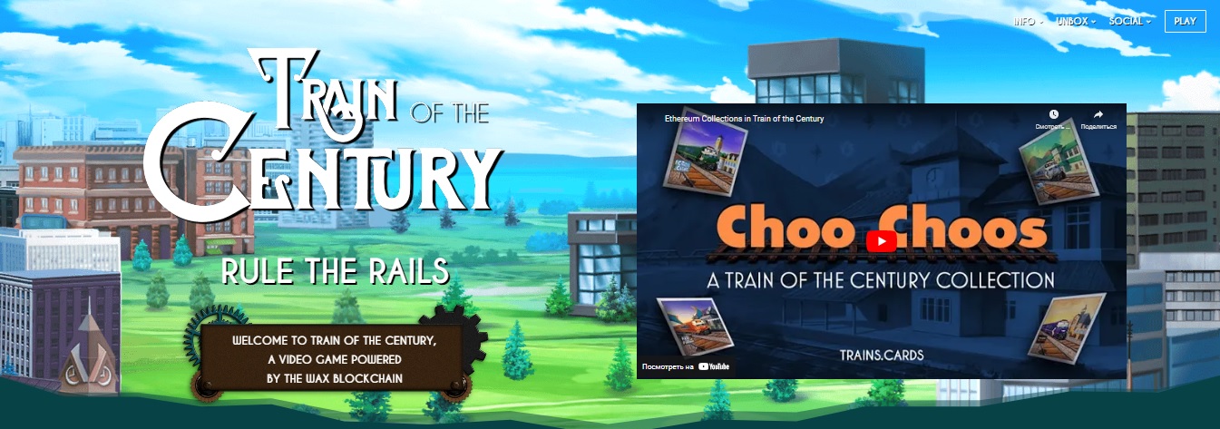 Train of the Century - a game card project