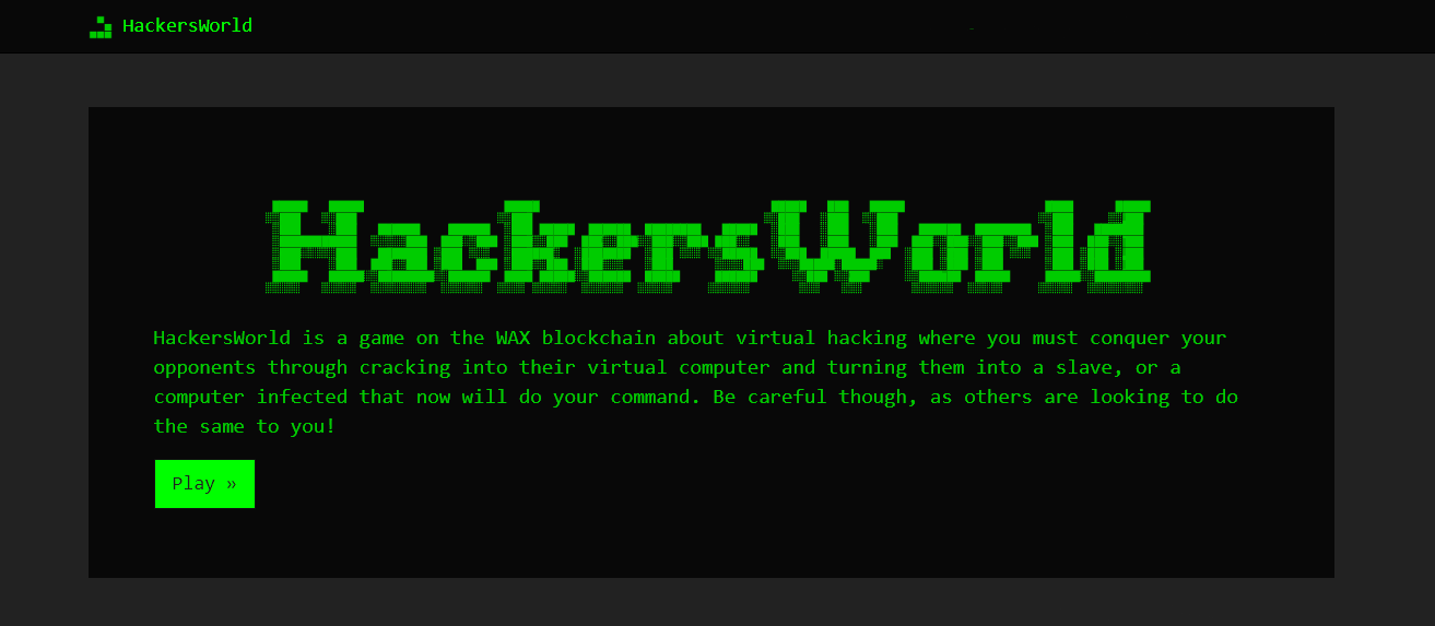 HackersWorld: feel like a hacker, hack other users and earn