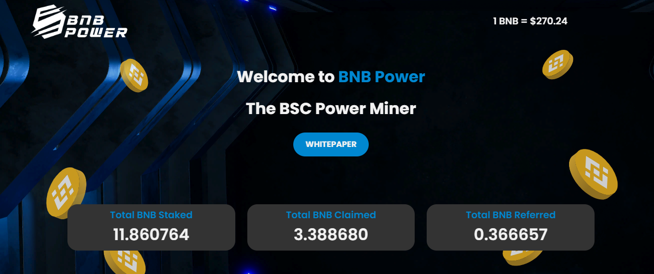 BNBPower - программа с выплатами наград