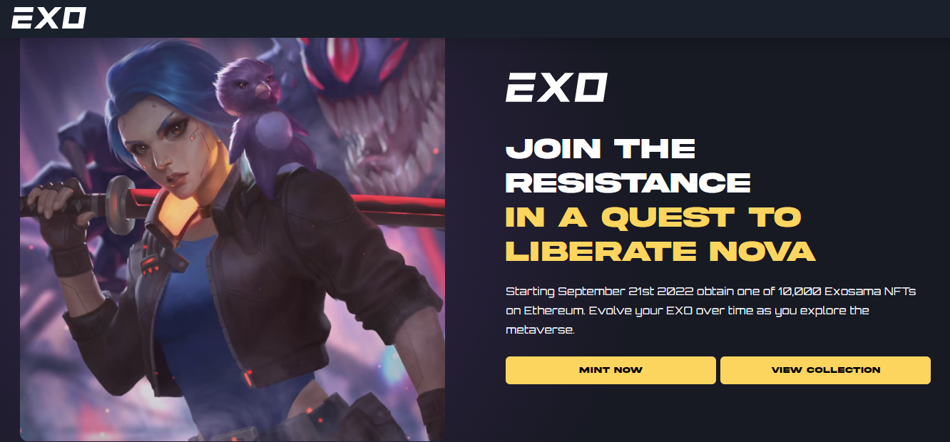 Exosama - a gaming ecosystem with NFT on the blockchain
