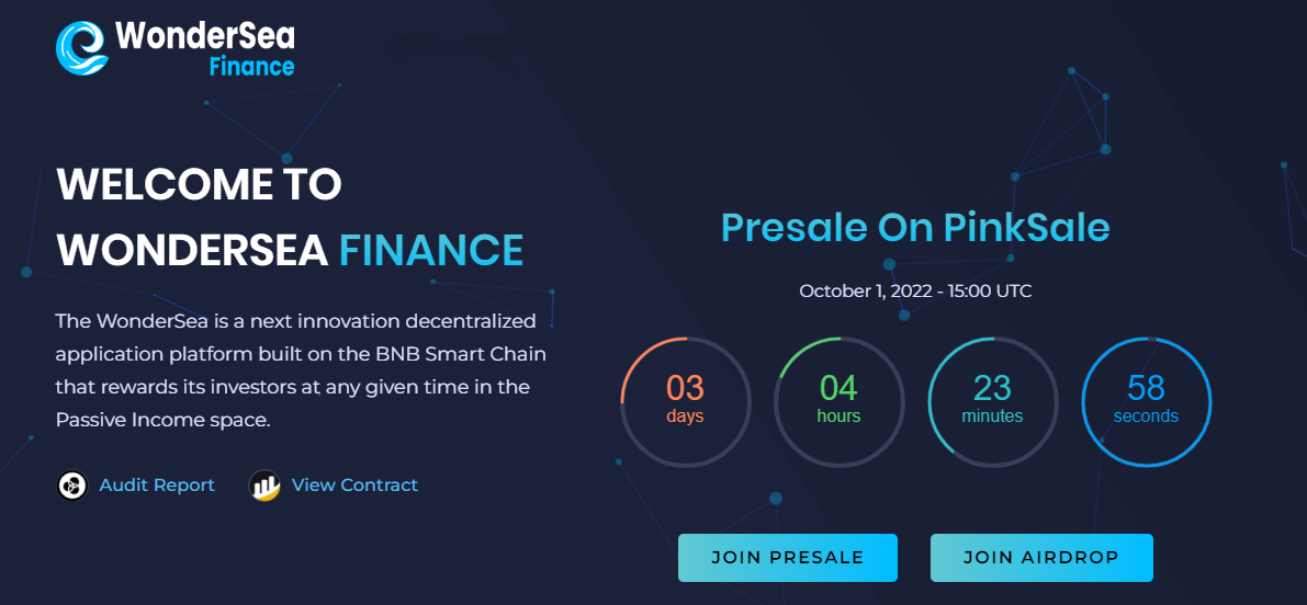 WonderSea Finance - a platform that rewards members