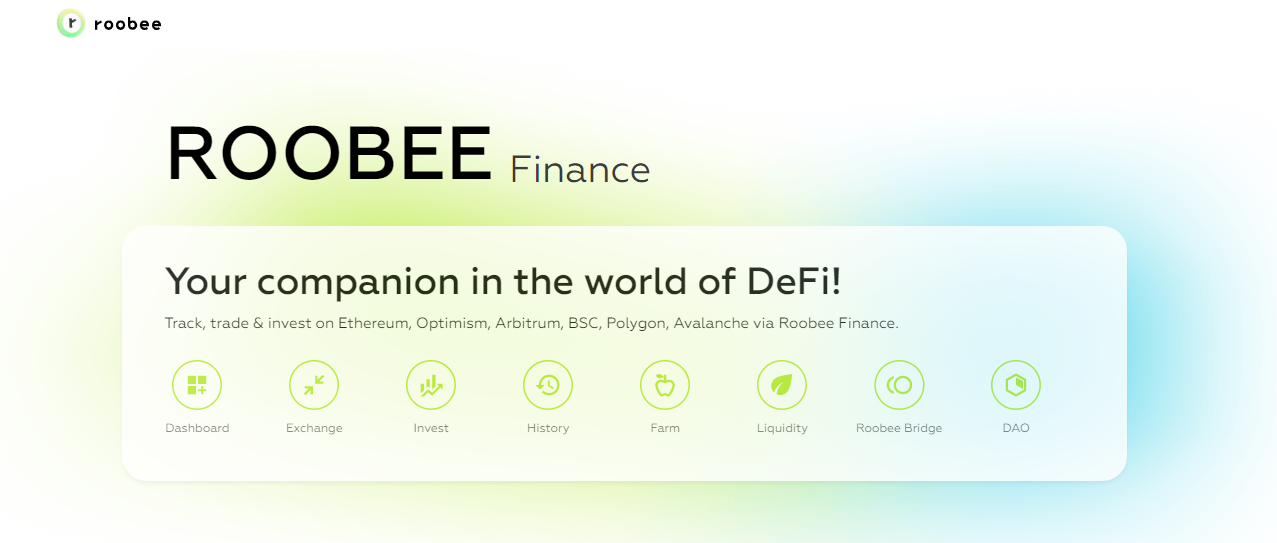 Roobee Finance - a protocol with different tools on the Avalanche network