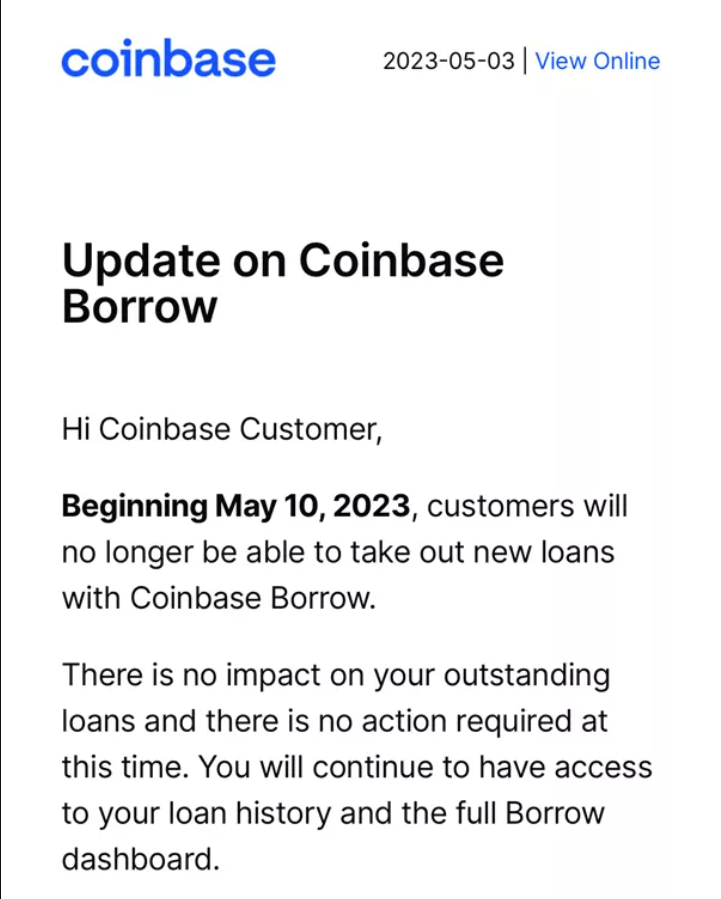 Coinbase Borrow прекратит предоставление кредитов, обеспеченных биткоином в залоге - news