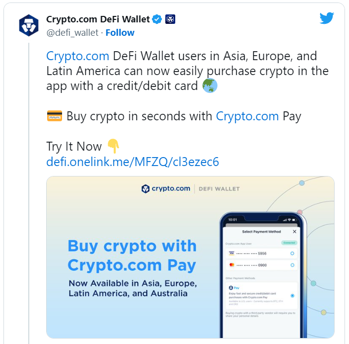 Crypto.com introduces Pay integration for MATIC, USDC, and DAI - news