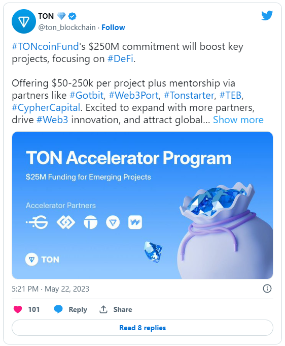 TON Foundation Unveils M Accelerator Initiative - news
