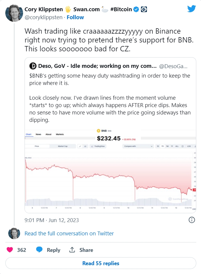 Binance CEO Changpeng Zhao Refutes Claims of Selling Bitcoin to Support BNB - news