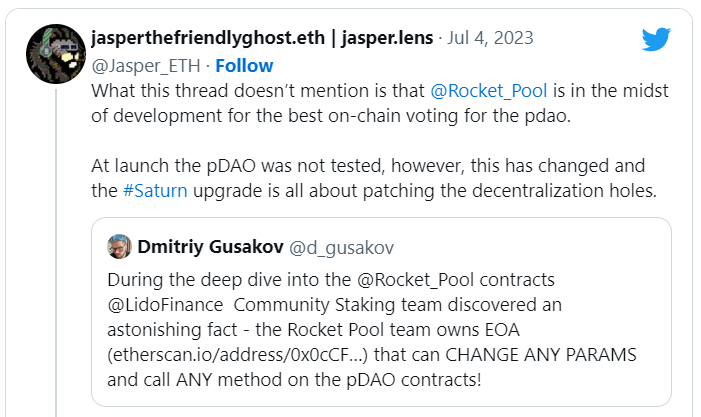Lido and Rocket Pool team members engage in a heated debate regarding the concept of decentralization - news