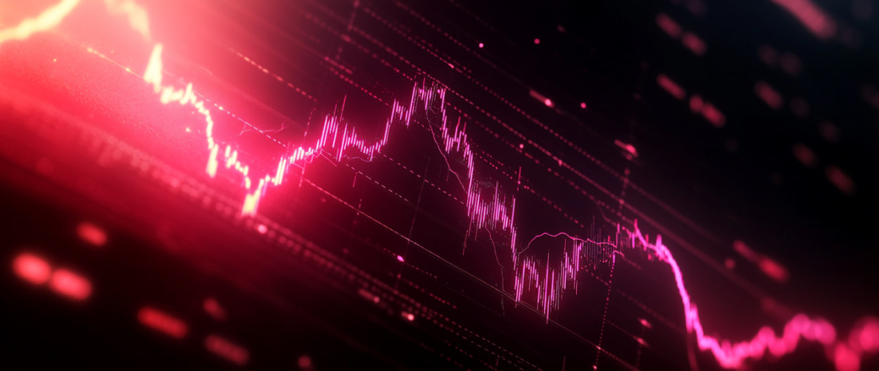 График технического анализа с индикатором Stochastic RSI, отображающий линии перекупленности и перепроданности