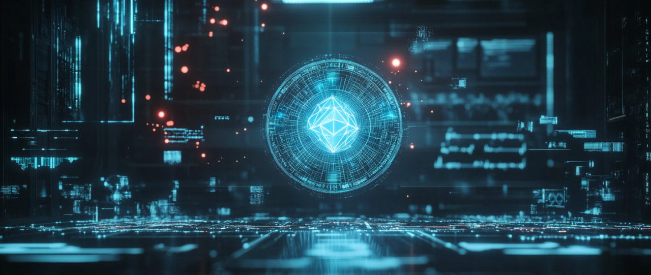 RAIN Coin digital asset centered in the image, surrounded by blockchain network symbols and financial charts in the background