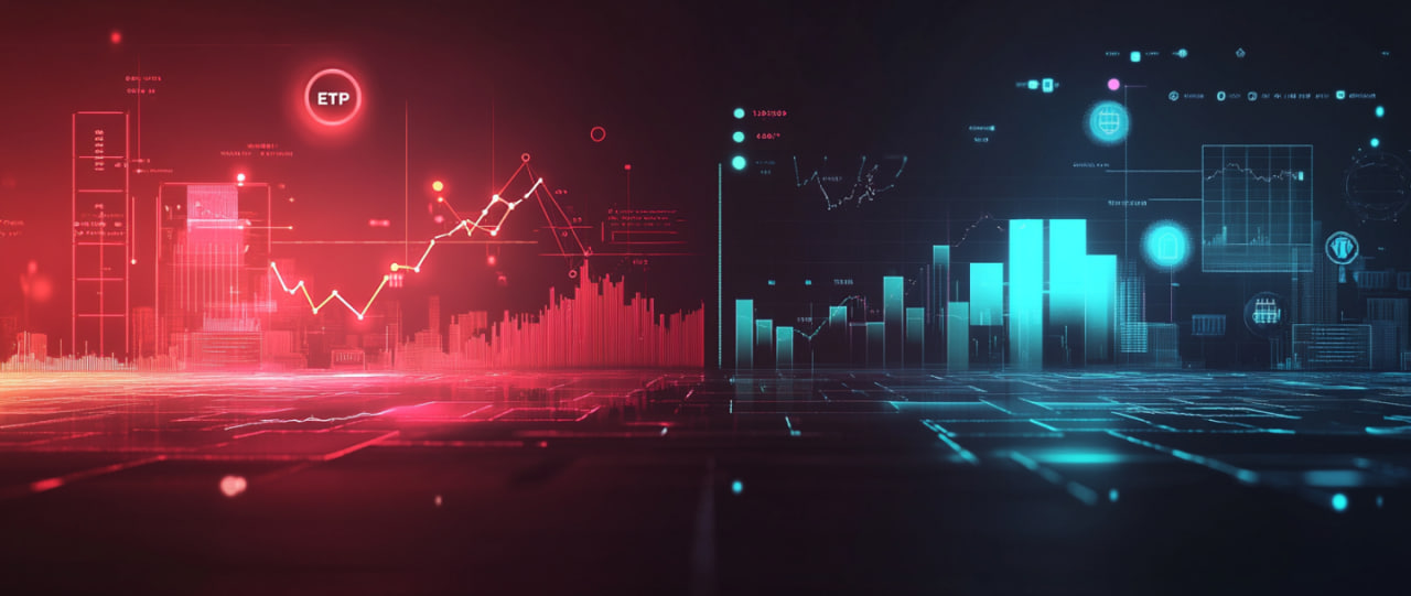 Image showing the advantages and disadvantages of ETP with charts and icons