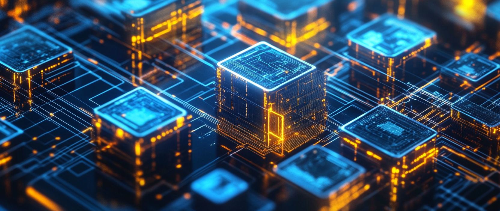 Diagram of distributed data storage in a decentralized system