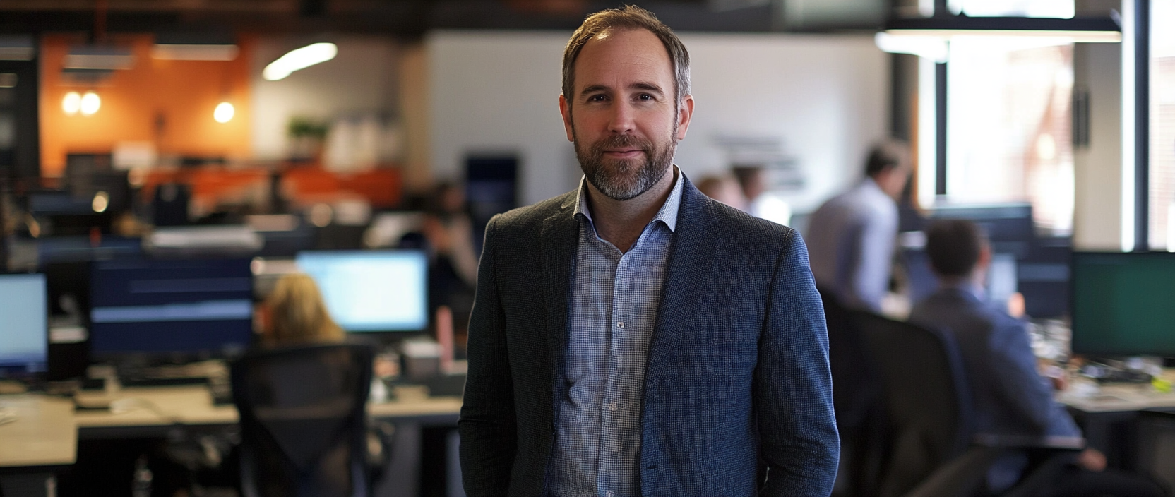 Ripple CEO Brad Garlinghouse at his workplace