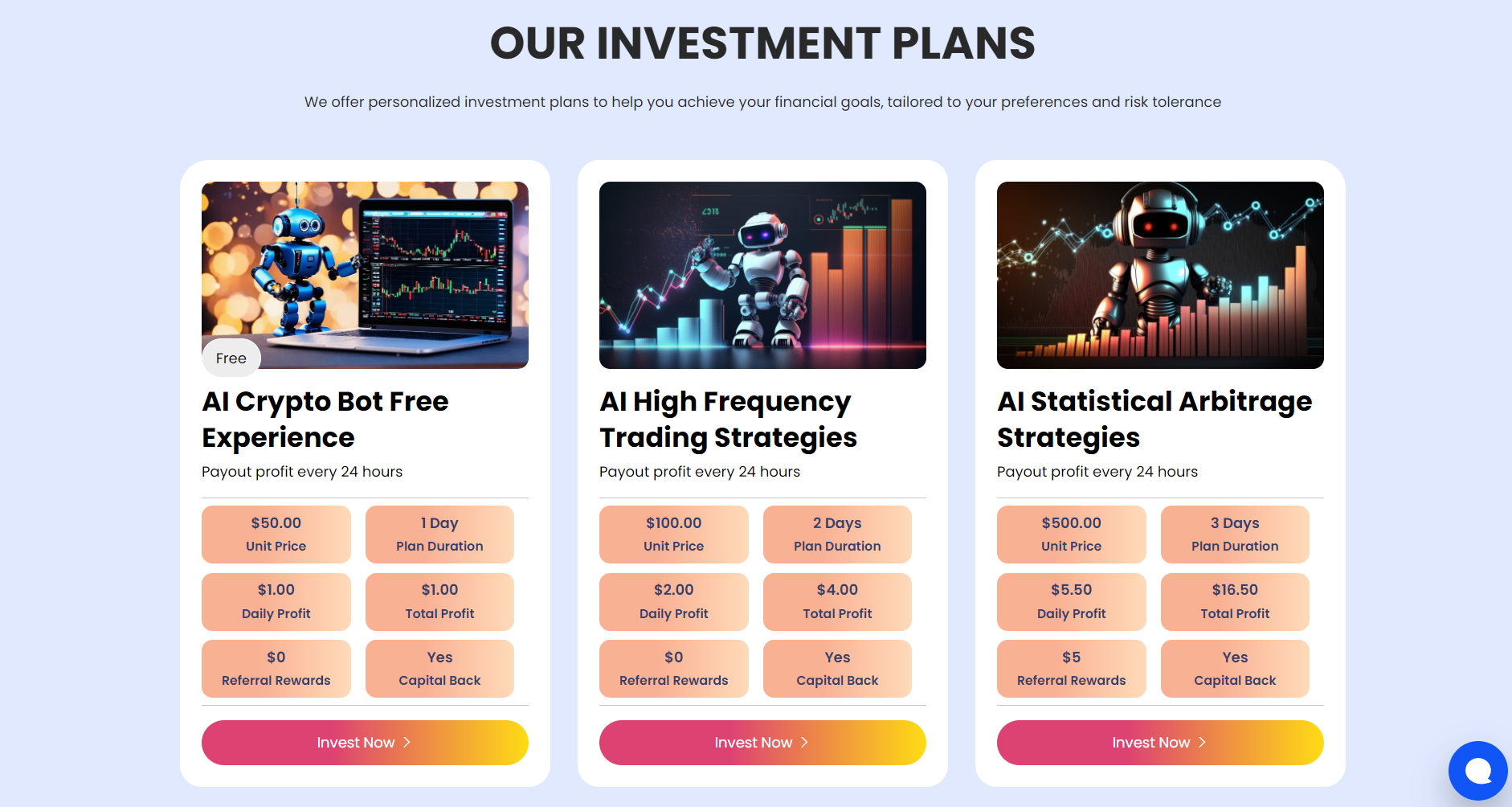 Investment plans