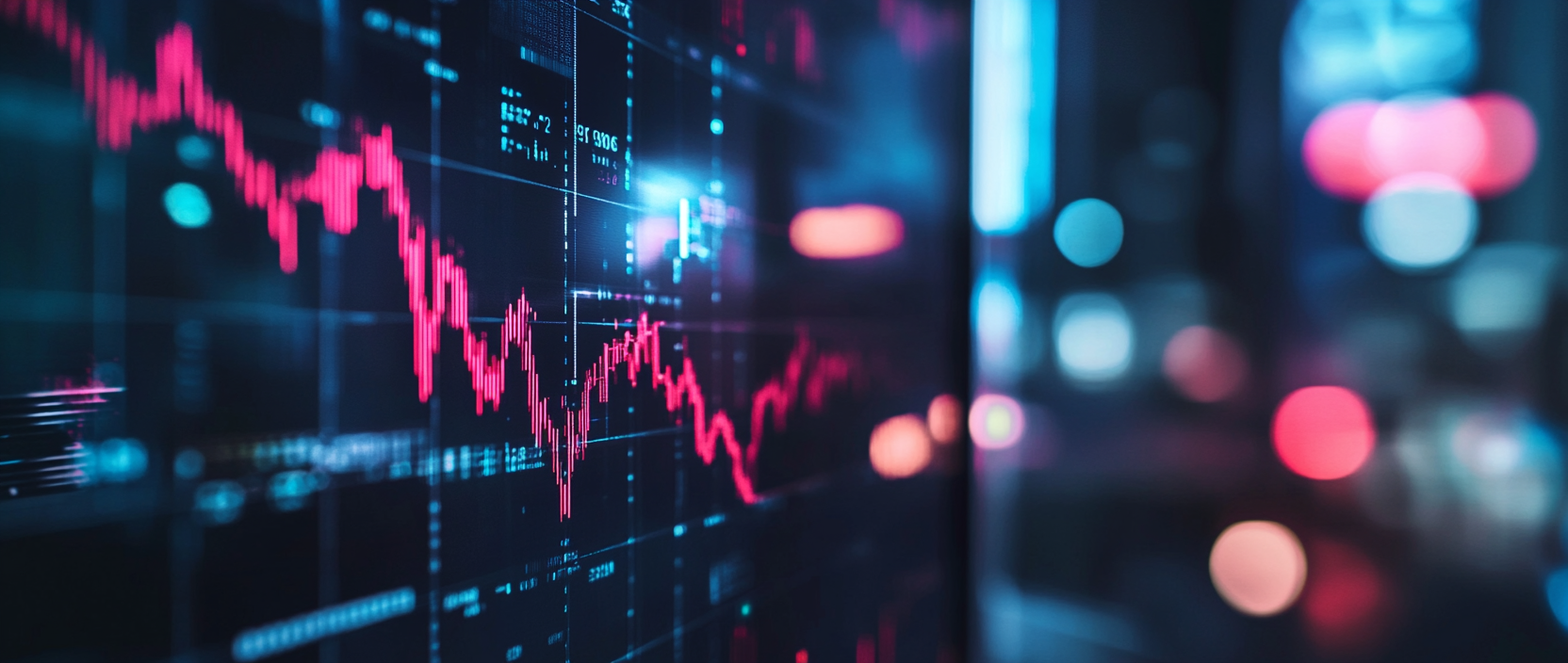 Crypto trading and price dynamics on exchange screens.