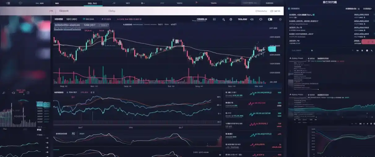 SynFutures platform interface with charts and contracts