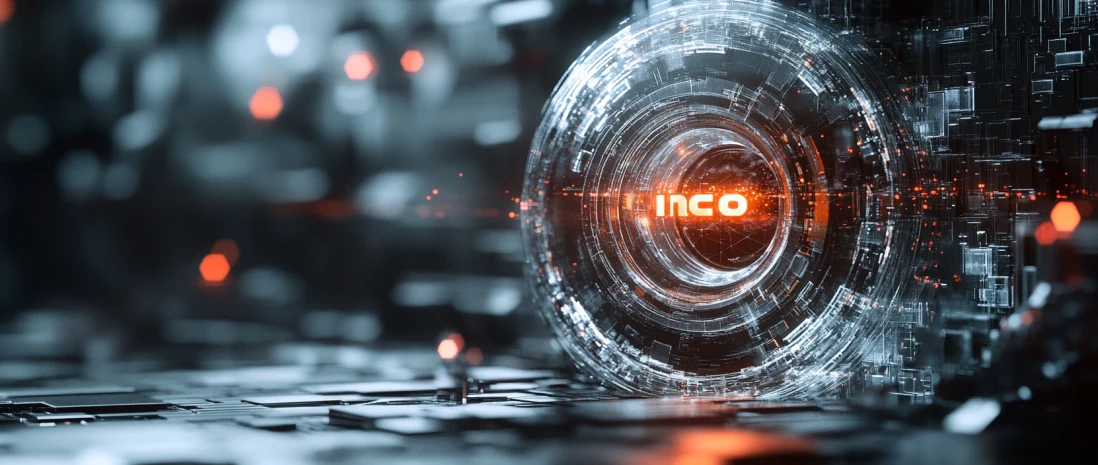 Visualization of data encryption and blockchain in the Inco Network ecosystem