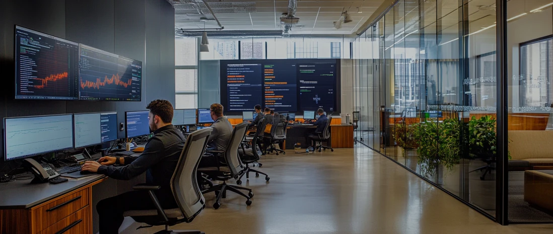 GoQuant team working on a digital trading system