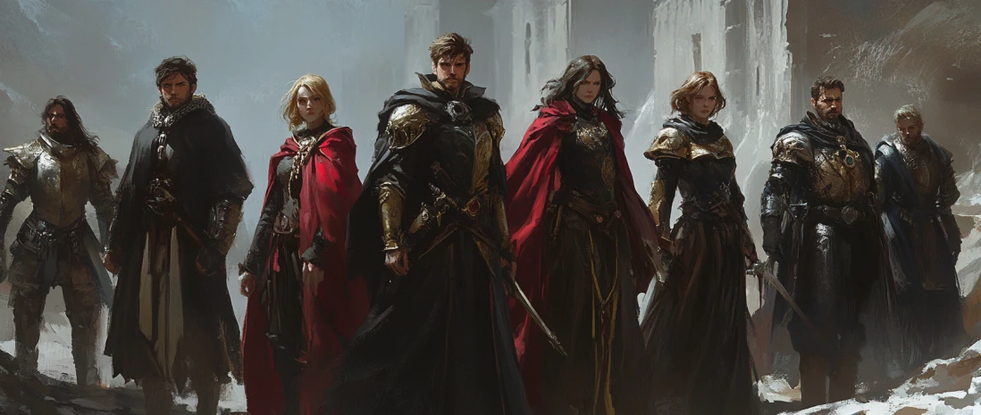 Heroes of Echoes of Cryptalia ready for battle