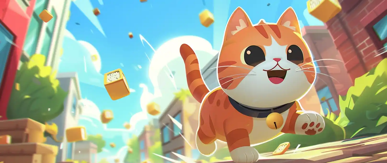 LoafCat gameplay: cat collects bread and avoids obstacles
