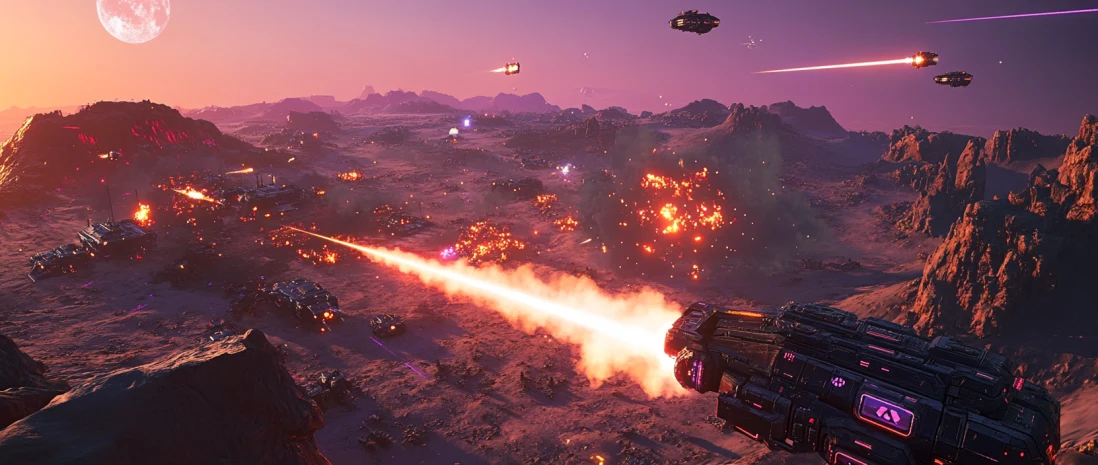 Космическая битва фракций в стратегии War of Nova