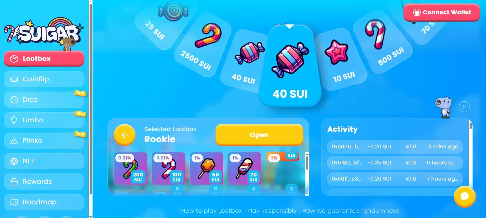 Suigar gaming platform