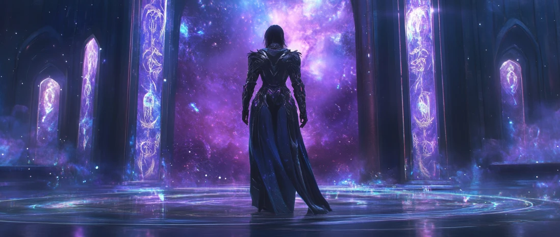 Character with NFT gear in Uldor's magical arena