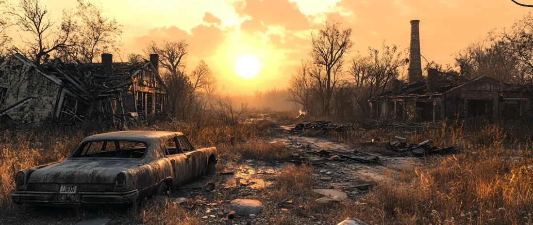 Post-collapse world with technomagical ruins in Whispers of Decay