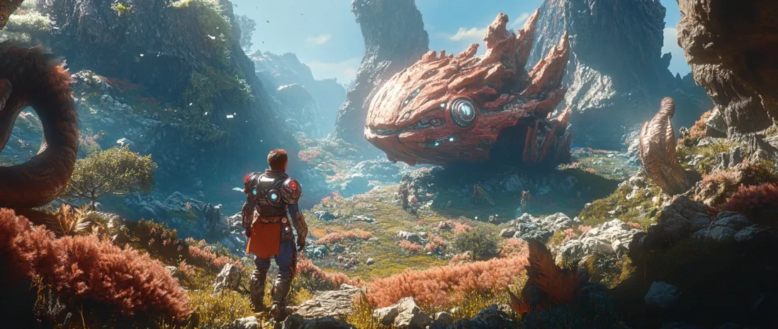 Player exploring the Unseen biome in Origins of Lume