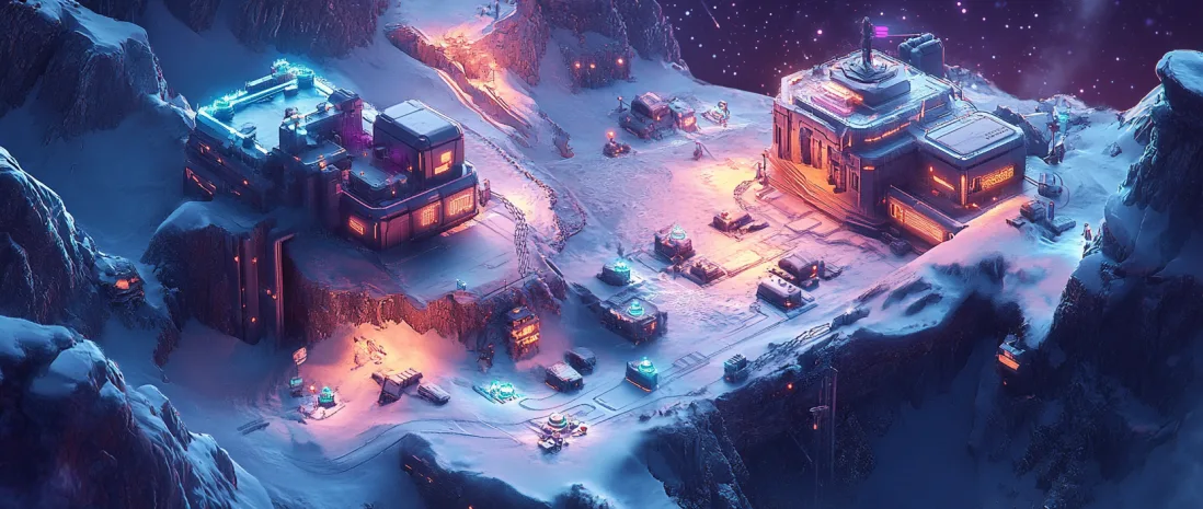 Игрок строит майнинговые дома, зарабатывая токены и развивая инфраструктуру