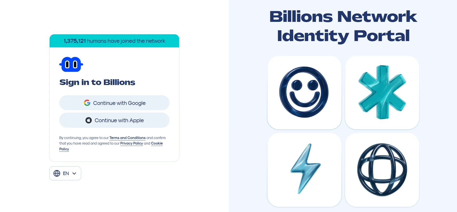 Billions Network — мобильная платформа блокчейн-верификации