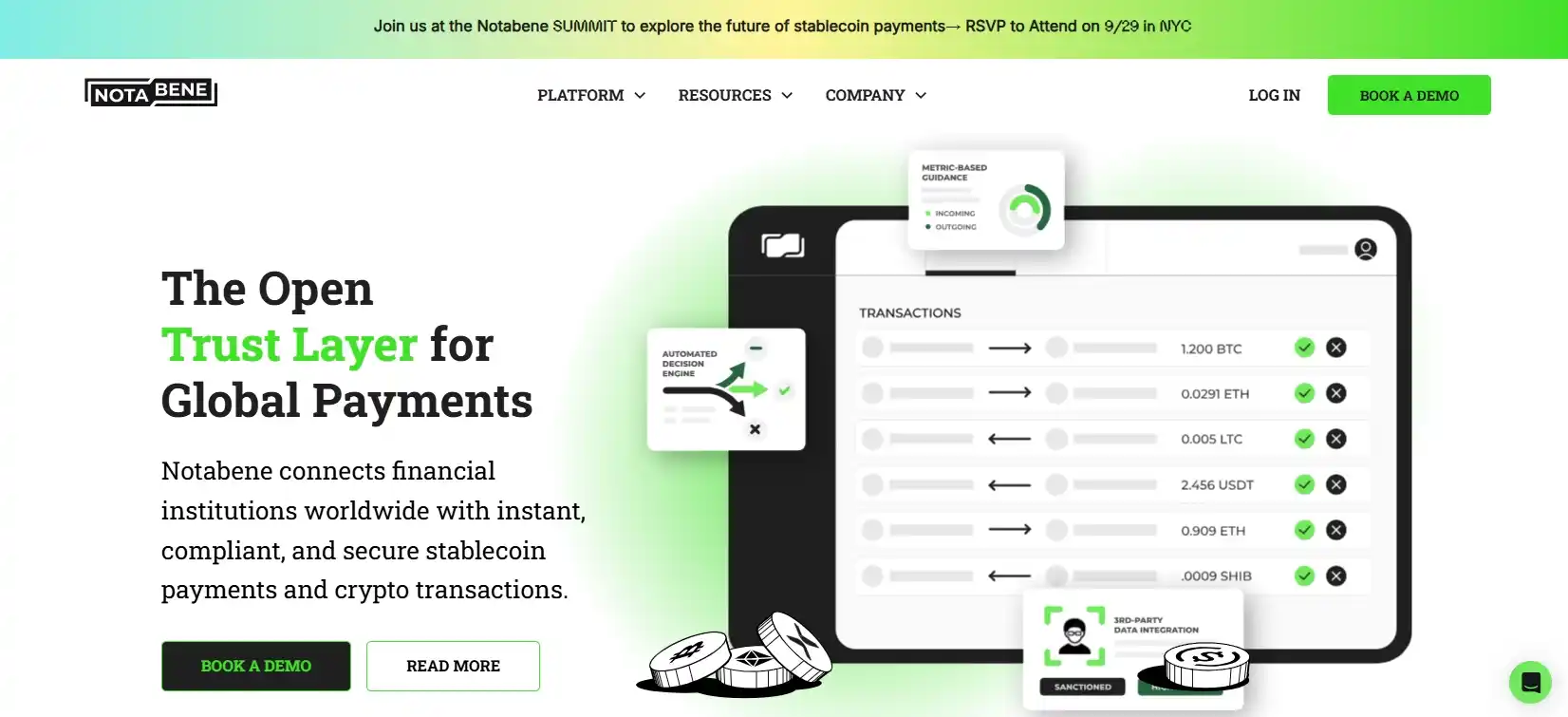 Decentralized Notabene platform