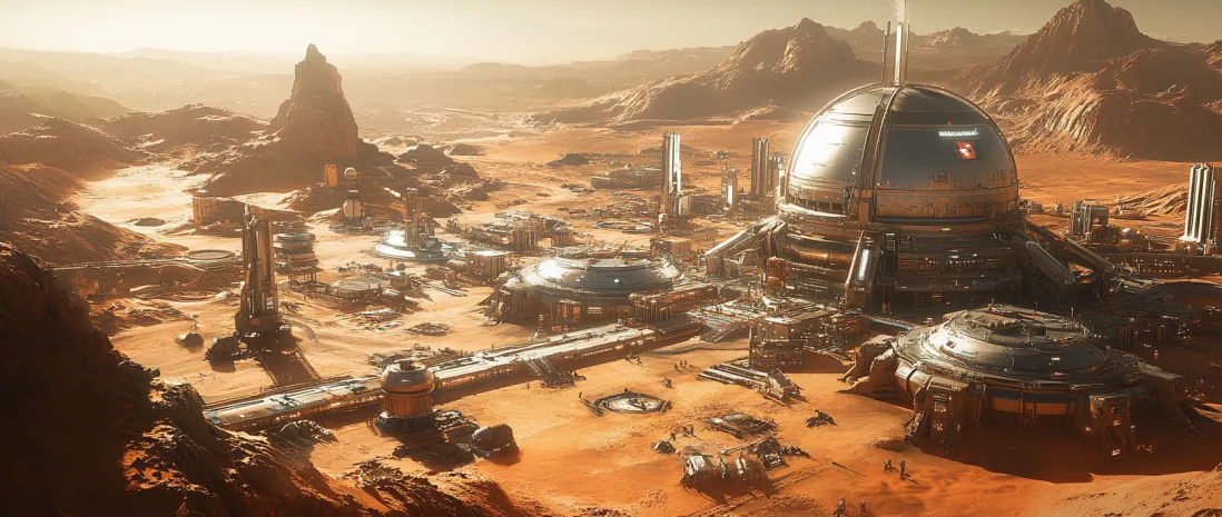 Martian colony in Outpost Surge