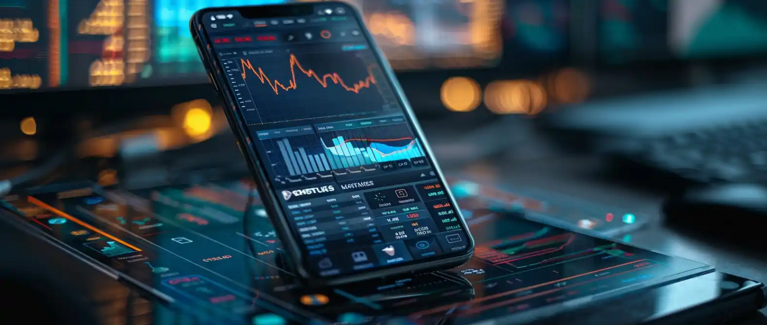 Smartphone with Trading Wars open in Telegram