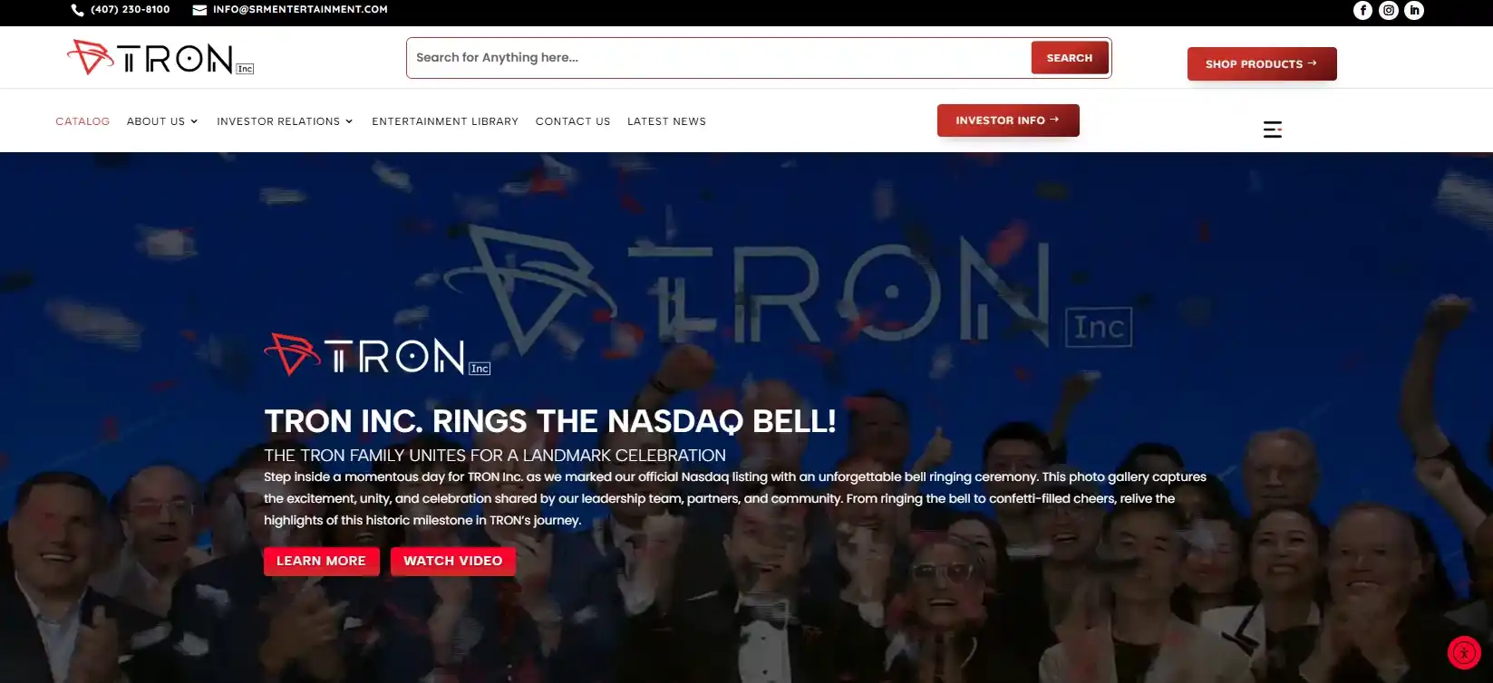 TRON Inc Blockchain Project