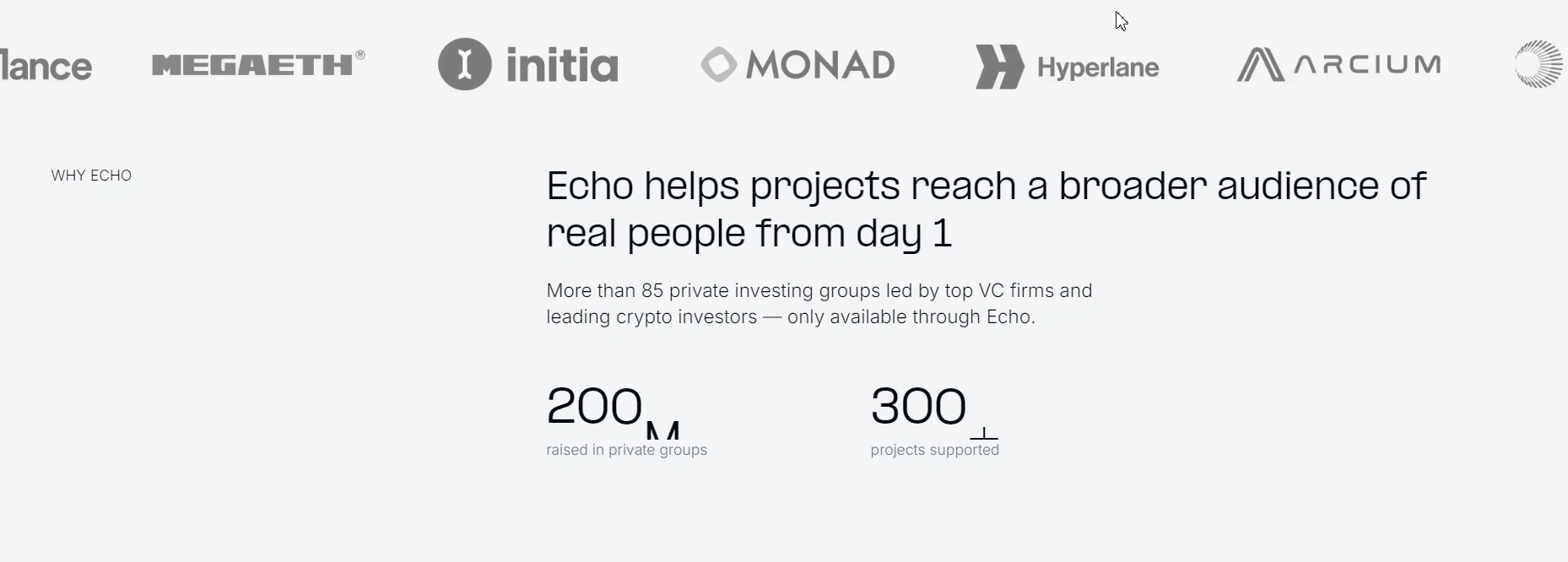 Echo — ончейн-платформа для привлечения капитала