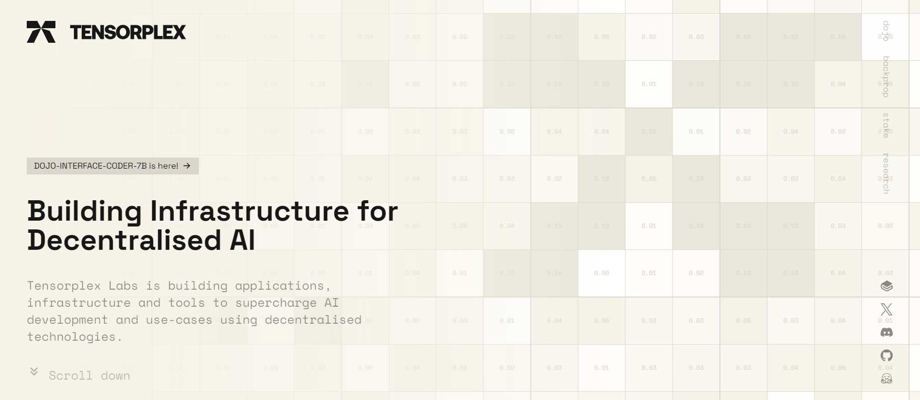 Tensorplex Labs — Dex для работы искусственного интеллекта