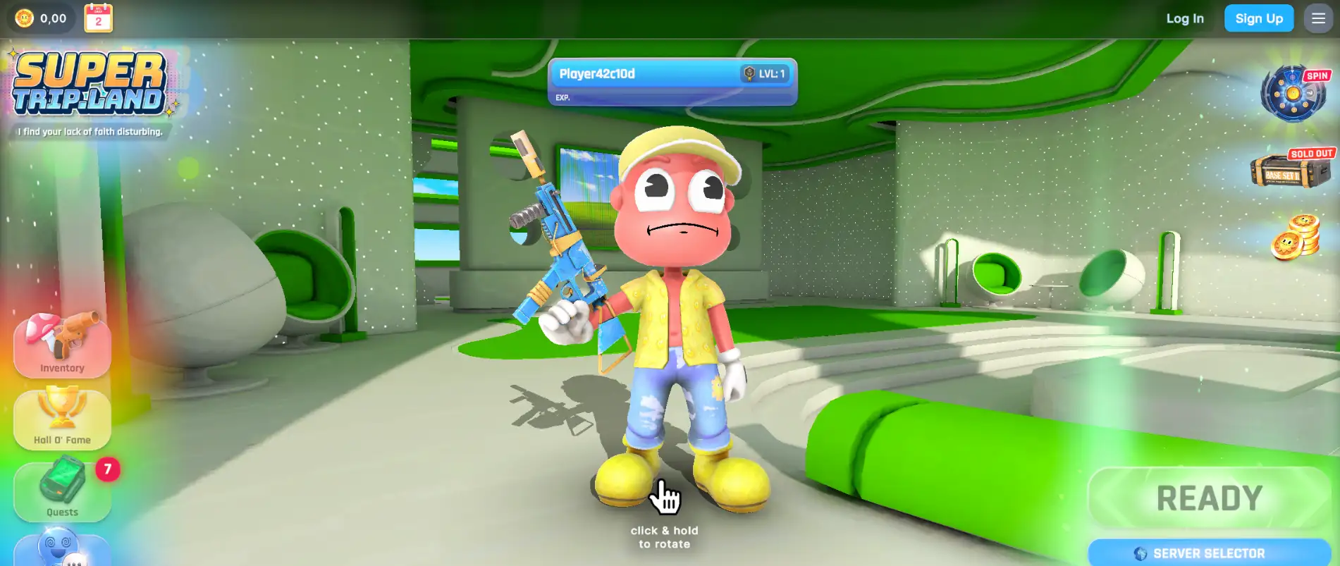 SuperTripLand — browser-based multiplayer shooter