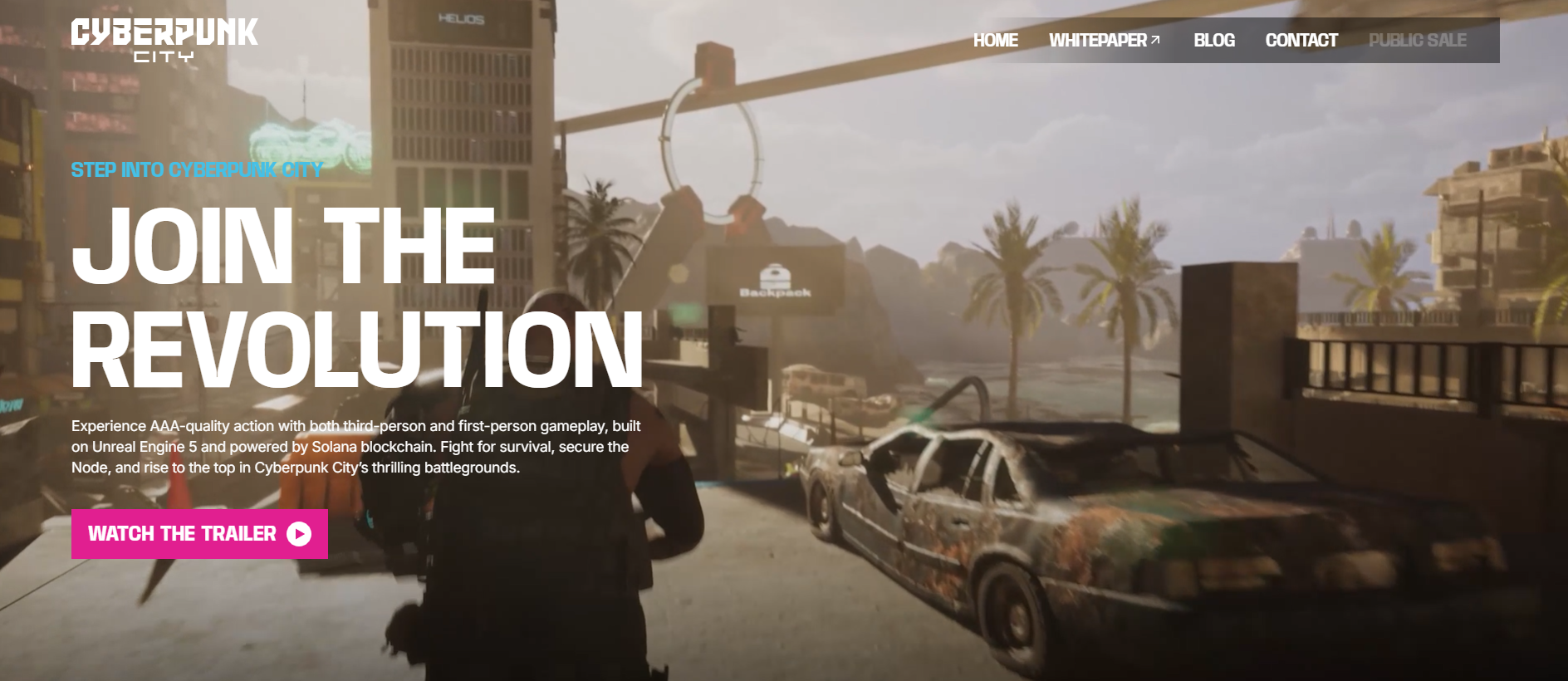 Cyberpunk City — AAA-grade large-scale metaverse