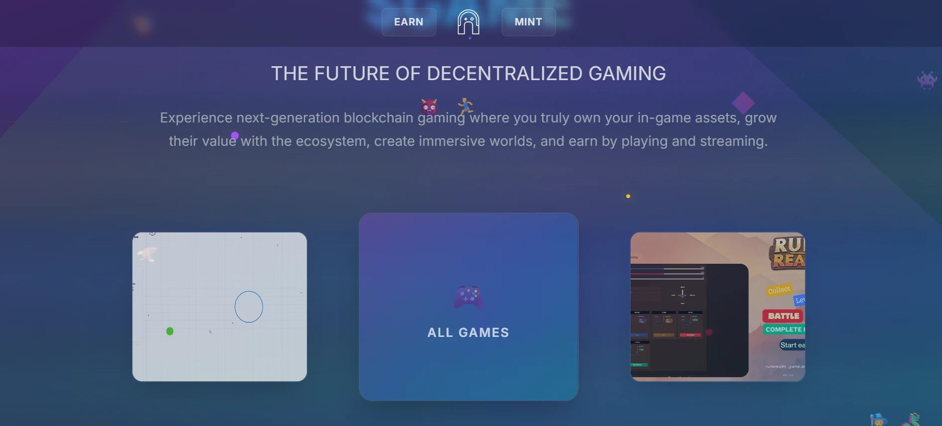 Arc — decentralized platform for blockchain game development