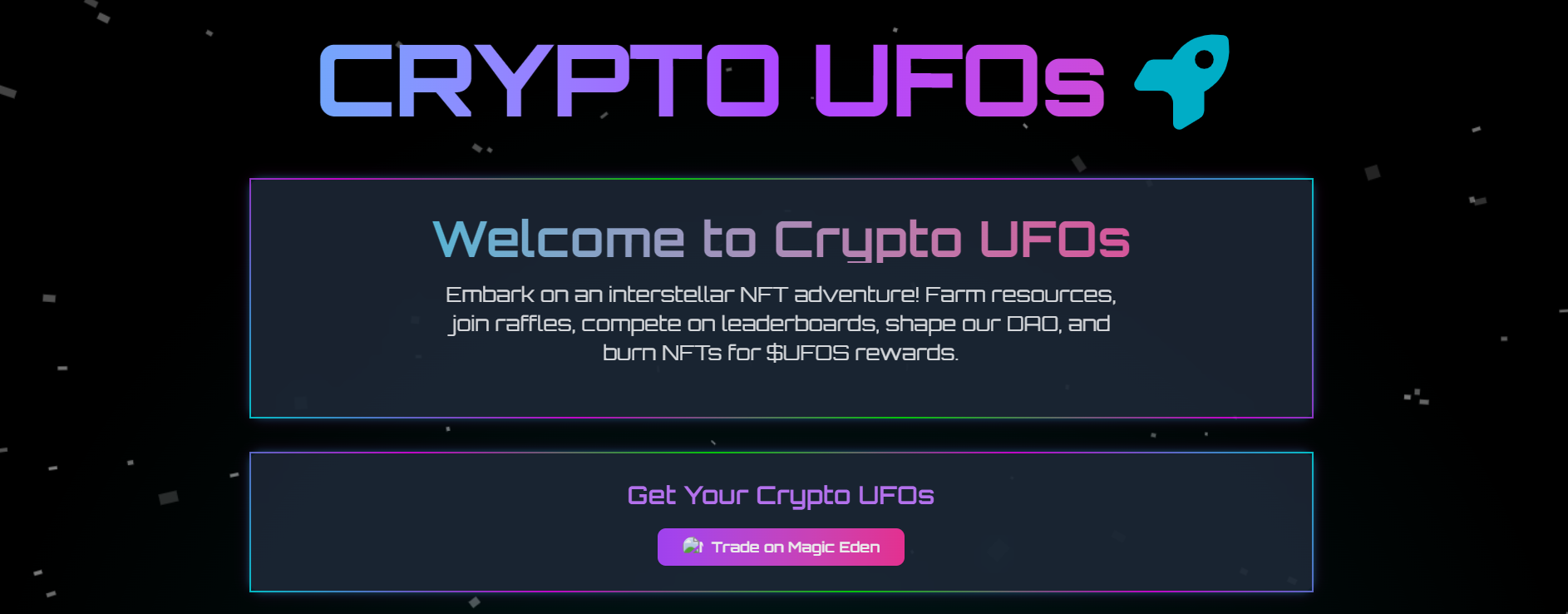 Crypto UFOs — игровой блокчейн-проект на Solana