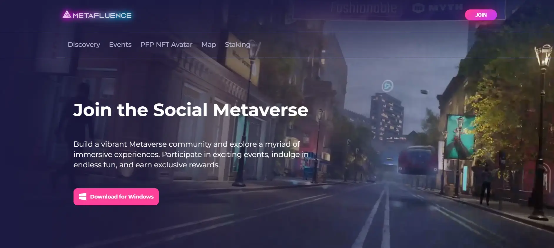 Metafluence позиционируется как специализированная метавселенная