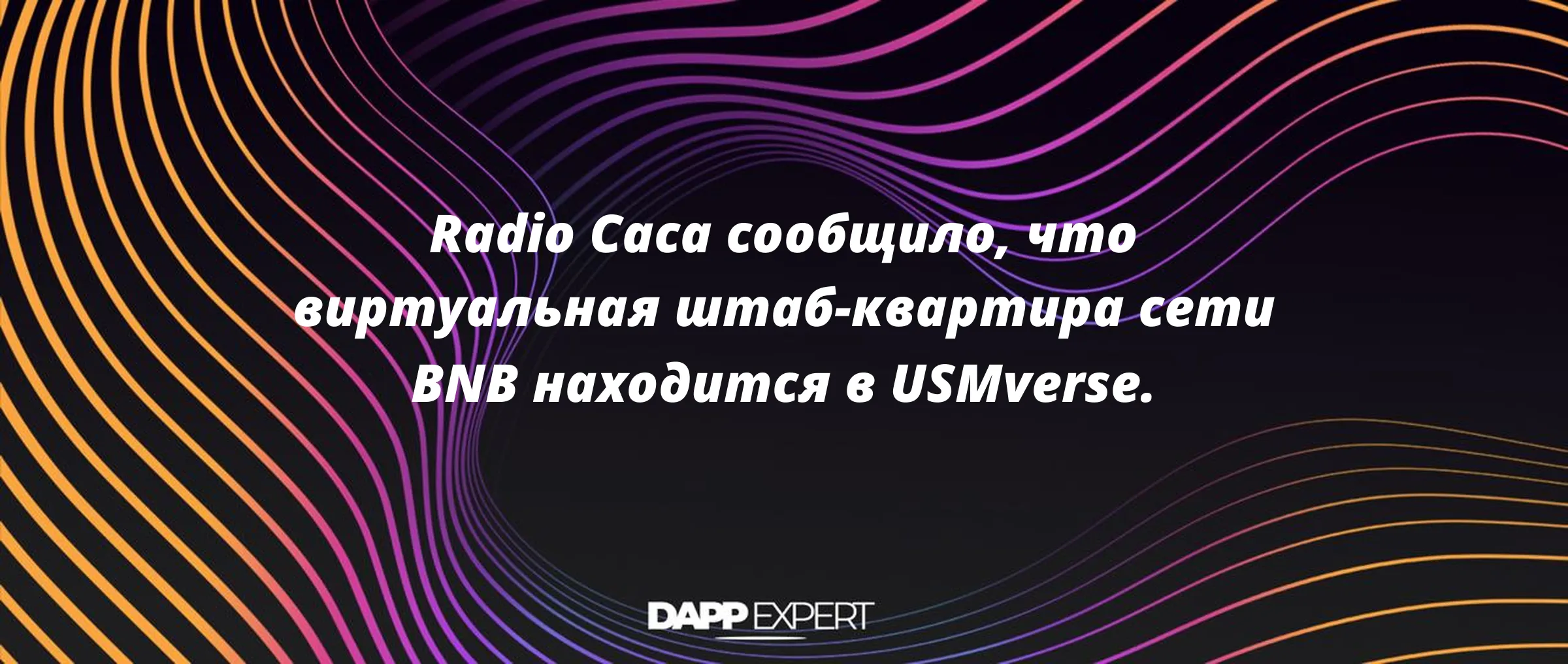Radio Caca сообщило, что виртуальная штаб-квартира сети BNB находится в USMverse